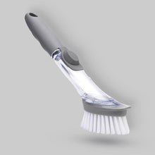 Dish Scrubber with Soap Dispenser, Soap Dispensing Dish Brush Set, Dishwashing Brushes Kitchen Scrub Dish Wand for Dishes Sink Pot Pan Cleaning and Washing,1 Handle,3Refill Replacement Head - dailyneed.life