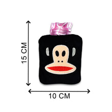 Black Small Hot Water Bag with Cover for Pain Relief - dailyneed.life