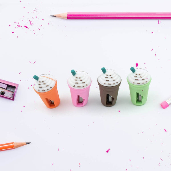 2In1 3D Cute Coffee Or Ice cream Shape sharpner Like Rotary Manual Pencil Sharpener for Kids Ice Cream Style Office School Supplies, Back to School Gift for Students,Kids Educational Stationary kit, B'Day Return Gift (24 Pcs Set) - dailyneed.life