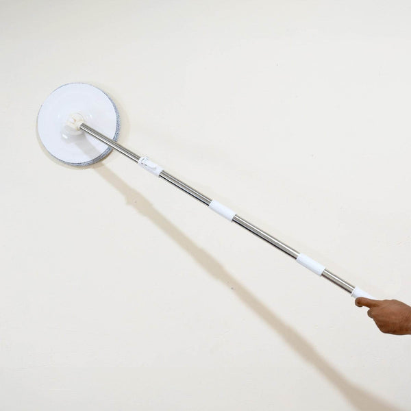 Round Shape Mop Head with 1 Pad Extra Clean Water Spin Mop with Separate Water Bucket, Suitable for All Types of Flooring, Separates Dirty and Clean Water, Wet - dailyneed.life