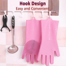 Reusable Silicone Cleaning Brush Scrubber Gloves (Multicolor) - dailyneed.life