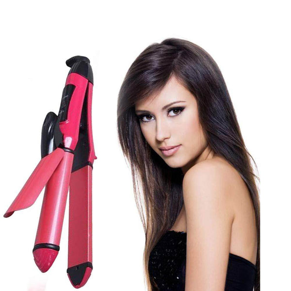 2 in 1 Hair Straightener and Curler Machine For Women | Curl & Straight Hair Iron, Hair accessories - dailyneed.life