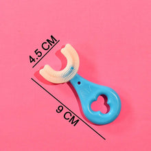 U Shaped Toothbrush for Kids, 2-6 Years Kids Baby Infant Toothbrush, Food Grade Ultra Soft Silicone Brush Head - dailyneed.life