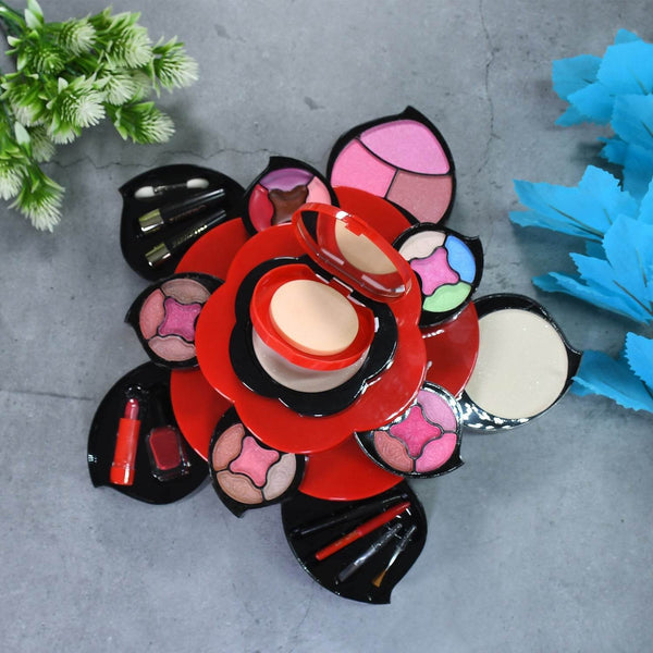 All in One Makeup Kit for Teens Flower Palette for Girls 3 Tier Cosplay - dailyneed.life