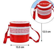 Customized 2layer Adjustable Insulated Tiffin Set of 1, Blue 3 Containers Lunch Box - dailyneed.life