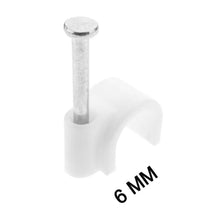 100 Pc 6 MM Cable Clip used in all kinds of wires to make them stuck and holded in walls etc. - dailyneed.life