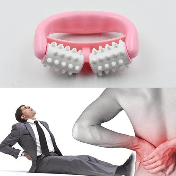 Plastic Massage Roller - 2-Roller Manual Design for Cellulite & Muscle Pain Relief - dailyneed.life