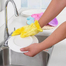Fiber Reusable Multipurpose Dishwashing Gloves Household Kitchen ( 1 pc ) - dailyneed.life