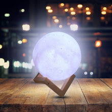 Moon Night Lamp with Plastic Stand Night Lamp for Bedroom (19 x14 Cm / 1 Pc) - dailyneed.life