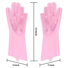 Reusable Silicone Cleaning Brush Scrubber Gloves (Multicolor) - dailyneed.life