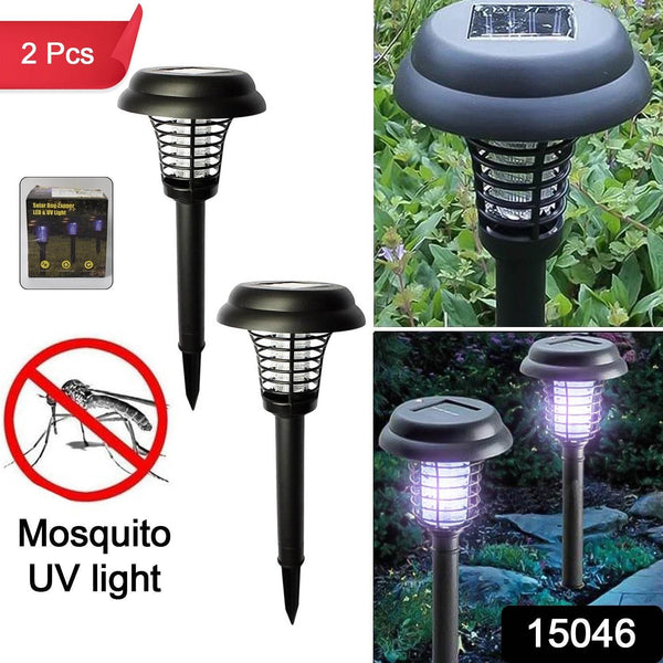 Garden Lighting UV LED Solar Powered LED Mosquito Trap / Bug Zapper (2 Pc) - dailyneed.life