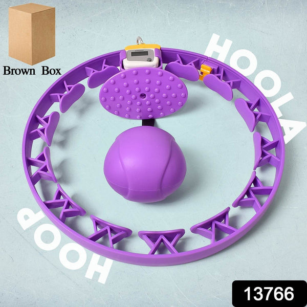 Smart Fitness Hula Hoops with Ball and Intelligent Counter (1 Pc / With Brown Box) - dailyneed.life
