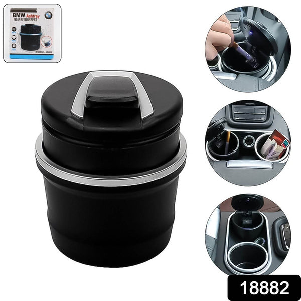 Portable Car Ashtray with Lid and Blue LED Light (1 Pc / With Color Box) - dailyneed.life