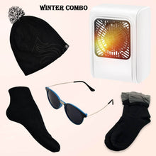 Winter Warm Set- Bennie hat, Room Heater, Sunglasses And Socks (5 Pcs Combo) - dailyneed.life