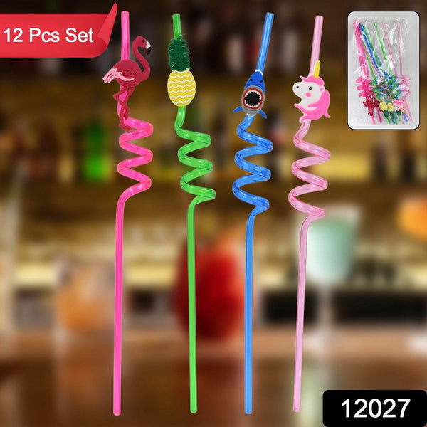 Reusable Plastic Straws (12 pcs Set / Mix Design) - dailyneed.life