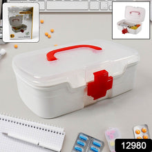 3-Compartment First Aid Box - Portable Medicine Storage with Detachable Tray & Transparent Lid - dailyneed.life