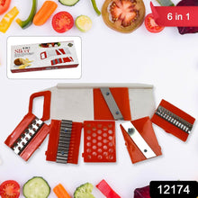 Plastic 6 in 1 Vegetables Slicer, Cutter and Fruit Dicer Grater (1 Set) - dailyneed.life