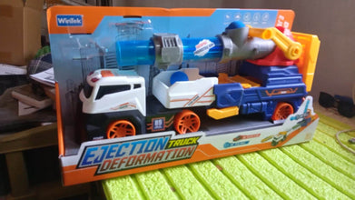 Large Truck Toys Include 2 Racing Cars+4 Ball, with Light & Sounds (Battery Not Included) - dailyneed.life
