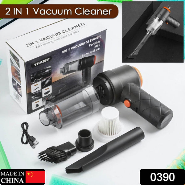 Vacuum Cleaner Dust Collection 2 in 1 Car Vacuum Cleaner High-Power Handheld Wireless Vacuum Cleaner Home Car Dual-use Portable USB Rechargeable Mini Car Vacuum for Vehicle, Home and Offic - dailyneed.life
