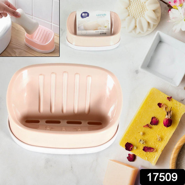 Soap Container, Soap Box Household Kitchen and Bathroom Can Use PP Material Drain Box Double Soap Dish, for Bathroom Shower Home Outdoor Camping ,Sabudani (1 Pc) - dailyneed.life
