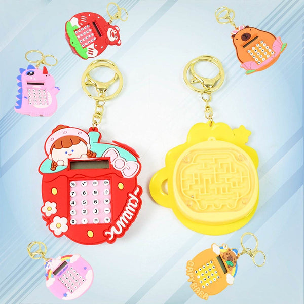 Mini Digital calculator Keychain (1 pc / Mix Design) - dailyneed.life
