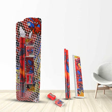 Cartoon Wooden Pencil Set for Kids Boys Return Gifts Birthday Party Space Stationary Set Pencil Eraser Sharpener Combo Kit for Kids Boys (Mix Color / 1 Set) - dailyneed.life