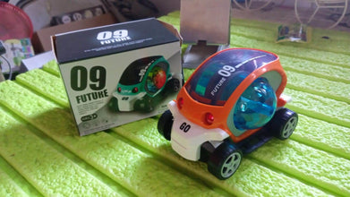 360° Rotating Stunt Car Toy – Bump & Go with 4D Lights, Music & Disco Ball (1 Pc, Battery Not Included) - dailyneed.life