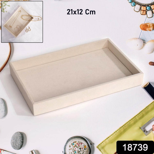 Velvet Jewellery Tray 21x12Cm (1Pc) - dailyneed.life