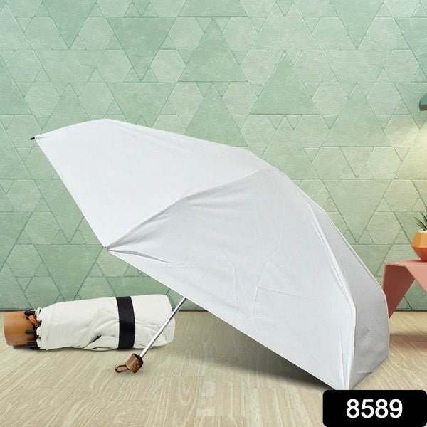 3-Fold Sun & Rain Protective Solid Foldable Umbrella, (1 Pc) - dailyneed.life
