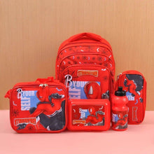 5 in 1 School Bag Includes lunch bag, 14 inch School Bags, water bottle & pencil case in box packing (1 Set / Mix Color)) - dailyneed.life