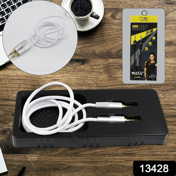 JK Aux Cable for Mobile and Tablet Home / Car Stereos & More (1 Pc / 1000MM) - dailyneed.life