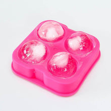Ice Trays for Freezer Whiskey Ice Cube Plastic Ball Maker Mold Sphere Mould 4 Holes New Ice Balls Party Brick Round Tray Bar Tool ice for Whiskey - dailyneed.life