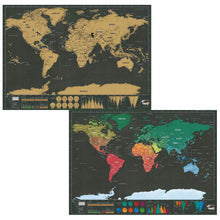 Scratch Off Map Interactive Vacation Poster World Travel Maps - dailyneed.life