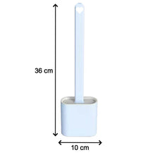 Silicone Toilet Brush with Holder Stand for Bathroom Cleaning - dailyneed.life