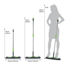 Multipurpose Wet and Dry Cleaning Microfiber Flat MOP Floor Cleaning Mop with , 360 Degree Rotating Head and Telescopic Handle Steel Rod Long Handle Dry Mops, Standard (1 Piece, Multi-Colour) - dailyneed.life