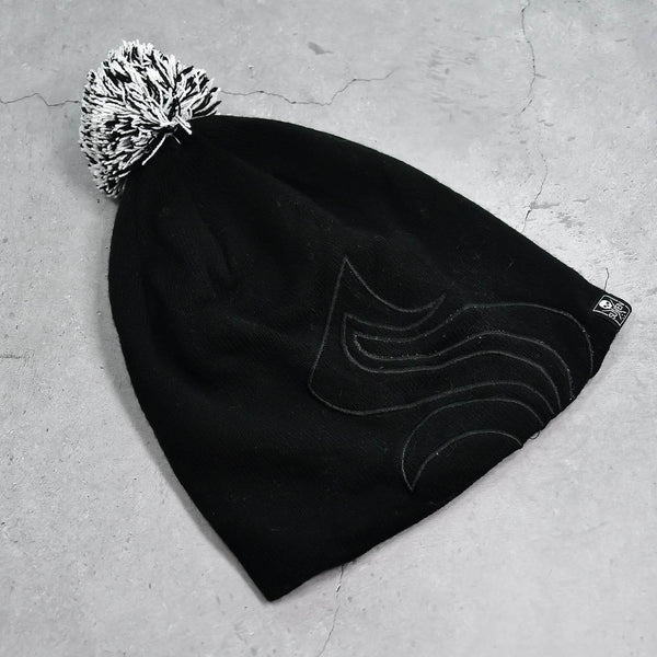 Men's and Women's Skull Slouchy Winter Woolen Knitted Black Inside Fur Beanie Cap. - dailyneed.life
