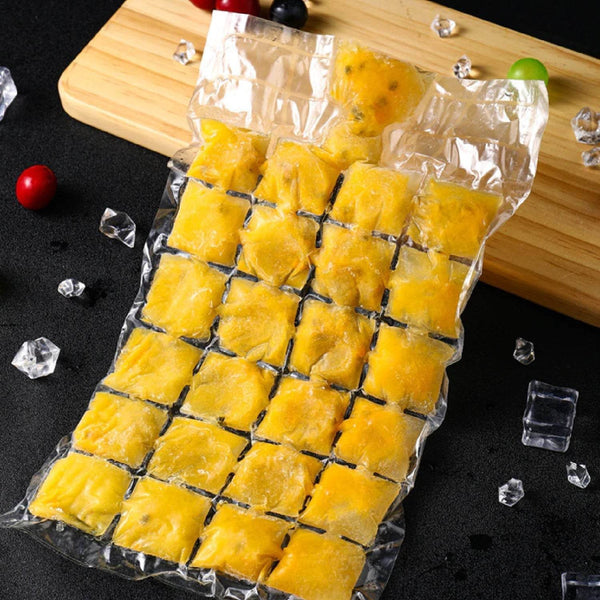 Disposable Ice Cube Bags, Stackable Easy Release Ice Cube Mold Trays Self-Seal Freezing Maker,Cold Ice Pack Cooler Bag for Cocktail Food Wine - dailyneed.life