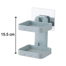 Plastic Double Layer - Soap Stand, Holder, Wall Soap Box Sturdy Vacuum Dispenser Tray - dailyneed.life