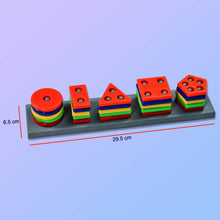 Geometric Brick with box- 5 Angle Matching Column Blocks for Kids - Preschool Educational Learning Toys. - dailyneed.life