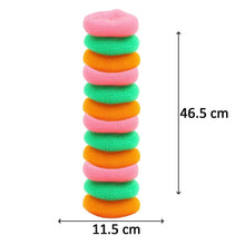 Plastic Scrubber Round Nylon Scrubbers (12Pcs Set) - dailyneed.life