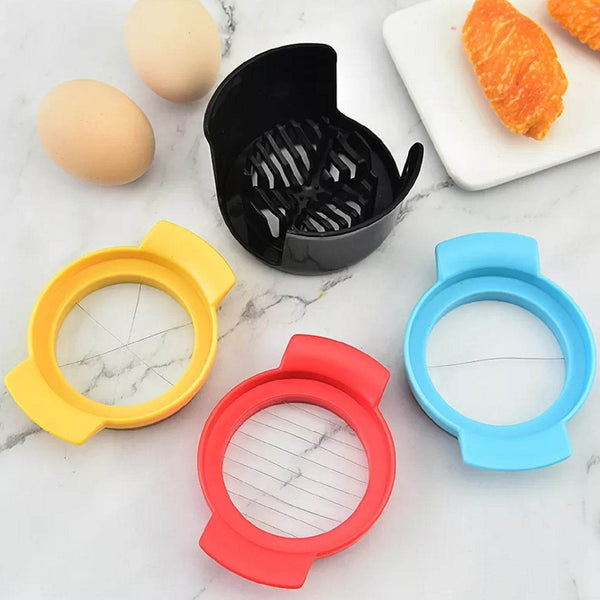 Multifunctional 3-in-1 Egg Cutter - Stainless Steel Slicing Tool with Durable Wires - dailyneed.life
