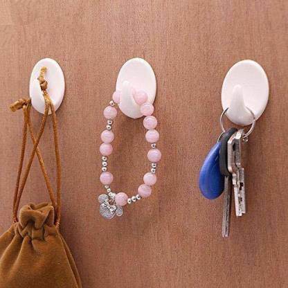Self Adhesive Plastic Wall Hook Set for Home Kitchen and Other Places (Pack of 9) - dailyneed.life