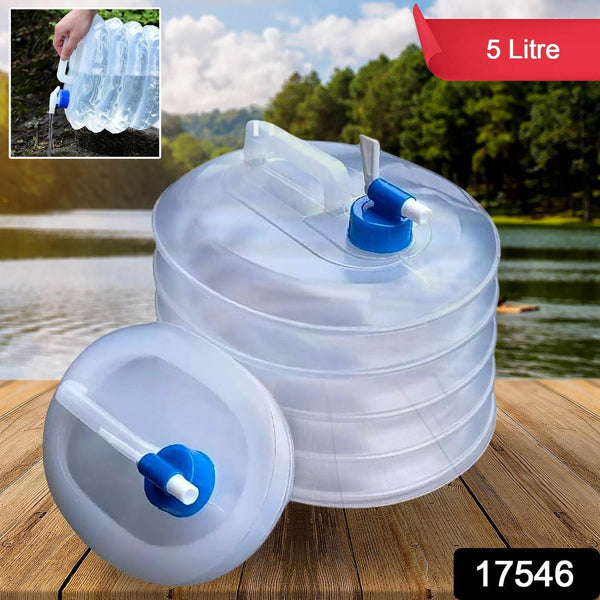 Outdoor Camping Collapsible Portable Water Container with Carry Handle Tap Valve Large Food Grade - dailyneed.life