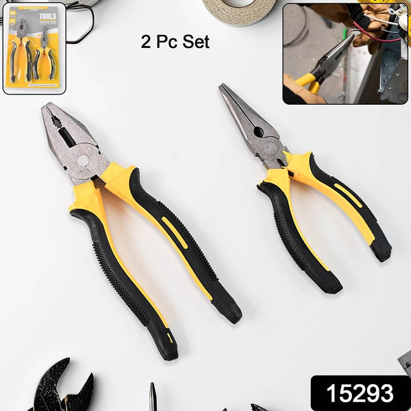 Long Nose Plier and Flat Mouth Plier Combo Tools (2 Pc Set) - dailyneed.life