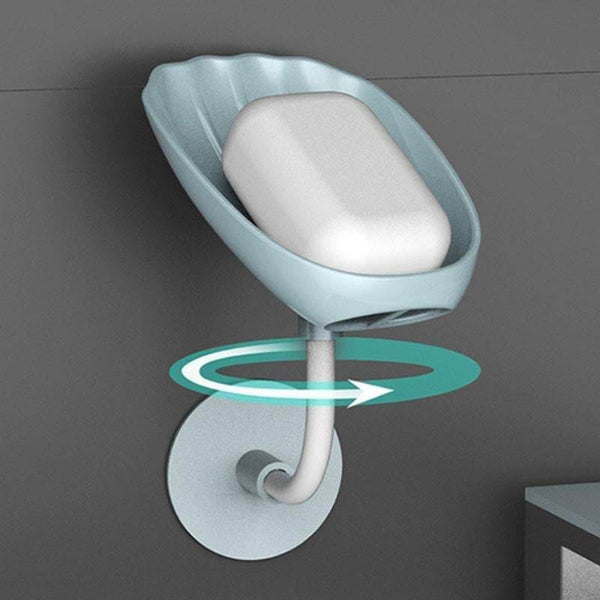 Soap Dish Wall Mounted Soap Dish No-Drilling Soap Holder Self Draining Waterfall Soap Tray Bar Soap Holder for Shower / Bathroom Soap Holder for Shower Adjustable Removable Soap Holder - dailyneed.life