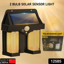 Outdoor Solar Wall Lamp Outdoor Waterproof High Quality Lamp Induction Garden Lamp Garden Villa Night Lamp Double Lamp Light (1 Pc) - dailyneed.life