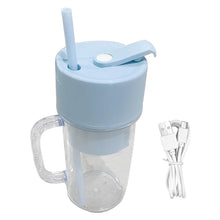 2 In1 Portable Crusher Juicer With Handle & Straw for Smoothie Sipper USB Rechargeable (340 ml) 6 Stainless Steel Blades Compact Juicer Mixer, Juicer Portable Fresh Juice Blender Portable Electric Juicer ( 340 ML ) - dailyneed.life