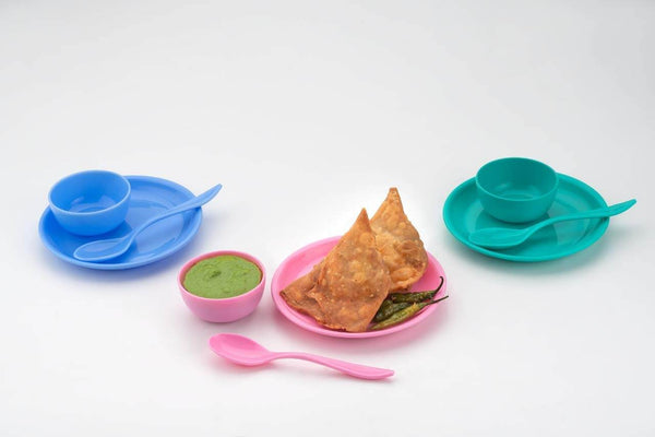 Multipurpose Snack Set 3 pcs - Spoon, Bowl and Dish - dailyneed.life