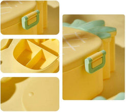 Pineapple Shaped Lunch Box with Compartments Lunch Food Container with Box Portable Lid School & Kids Lunch Box - dailyneed.life