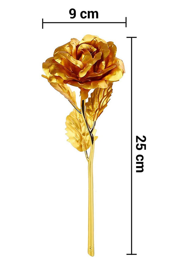 Luxury Decorative Gold Plated Artificial Golden Rose with Premium Box - dailyneed.life